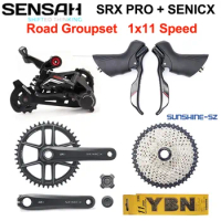 SENSAH SRX PRO 1x11 Speed 11s Road Bike Groupset STI R/L Shifter Rear Derailleurs GR3 Crankset Cassette Gravel-Bikes Cyclo-Cross