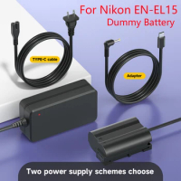 EN-EL15 EN EL15A Dummy Battery EH-5 EP-5B EP 5B DC Coupler AC Power Adapter USB-C PD Cable for Nikon D700 D750 D500 D600 D610