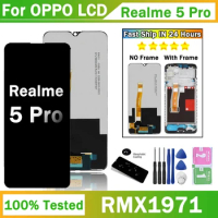 6.3” Original For OPPO Realme 5 Pro 5Pro LCD RMX1971 Display Touch Panel Screen Sensor Assembly For Realme5 Pro Display Screen