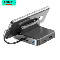 USB C HUB Docking Station Phone Stand Dex Pad Station USB C To HDMI-Compatible Dock Power Charger Kit For MacBook For Samsung