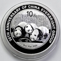 2013 China E/G 30TH 1oz Silver Panda Coin