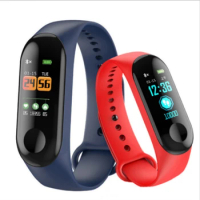 smart bracelet wrist band watch Colorful Screen for sport fitness Tracker sleep monitor Blood Pressure For M3 plus