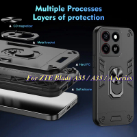 Sarung Telefon Magnetik, Bampar Kalis Kejutan, Perisai Pelindung, Bahan Silikon + PC, Pendakap Pendi