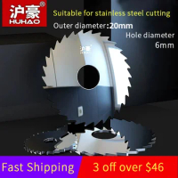 HUHAO Metal Cutting Disc Wheel Cutting Steel and Aluminum Blade Hole Diameter 6mm Carbide Circular Saw Blades for Angle Grinder