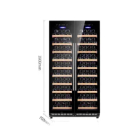 European high-end light luxury constant temperature wine cabinet, large capacity refrigerated wine cellar integrated in