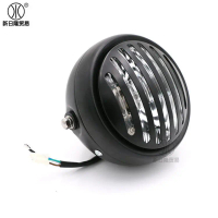 Đèn Pha Cổ Điển, Cg125 Gn125, Đèn Pha Tròn Vỏ Đen, Phụ Kiện Xe Máy, Sửa Đổi