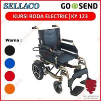 GOJEK ONLY Sella Kursi Roda Elektrik KY123 Alat Bantu Jalan Penunjang Gerak KY 123 Medis Merah