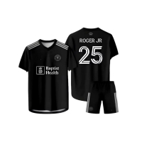 Jersi Akademi Inter Miami 2025 Edisi Istimewa Roger Jr Hitam dengan nama dan nombor belakang percuma