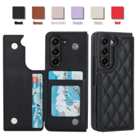 Wallet Small Fragrance Button For Samsung Galaxy Z Fold5 4 3 Huawei P50 Pocket Vivo X Fold2 Huawei Mate X3 Flip Leather Cover