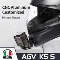 TUYU AGV K5 K5S Premium Customized Motorcycle Helmet Aluminium Chin Mount for HJC RPHA 11 for GoPro hero 10 Insta360 DJI Camera