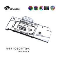 Bykski 4060TI GPU Water Block for ZOTAC GeForce RTX4060Ti Apocalypse OC, Video Card Liquid Cooler with Backplate,N-ST4060TITQ-X