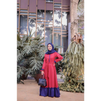 Gamis maxi LD 95cm gamis polos variasi