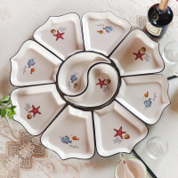 碗 碗碟套裝 餐具 網紅拼盤陶瓷盤子家用創意餐具套裝組合火鍋聚會團圓送禮菜盤年貨