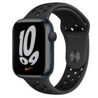 Apple Watch Nike+S7(GPS)午夜色鋁金屬錶殼配黑色Nike運動錶帶41mm   商品未拆未使用可以7天內申請退貨,如果拆封使用只能走維修保固,您可以再下單唷