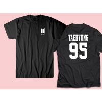Hoofo Apparel Kaos BTS LOGO Kim taehyung Jungkook MEMBER ARMY V OVERSIZE TERMURAH WANITA PRIA Baju B