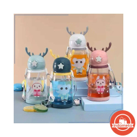Botol Tanduk Rusa Bpa Free Botol Minum Anak Sedotan Tali Tanduk Rusa SSST544