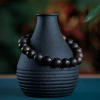 10mm Vietnam Nha Trang Agarwood Bracelet 108 Buddha Beads women's Single Circle Old Material Incense Wood Bracelet Sink Water