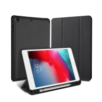 iPad mini5 7.9吋 2019 A2133 織布紋三折帶筆槽散熱保護套