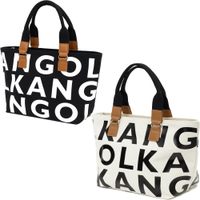 【滿額現折300】KANGOL 側背包 手提包 帆布包 大英文滿版LOGO 米白 黑 二色 包包 (布魯克林) 62251715-