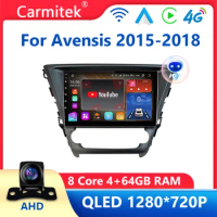 For Toyota Avensis Touring Sports 2015-2018 Car Radio Multimedia System Navigation GPS Stereo Auto Android No 2din DVD WIFI 4G