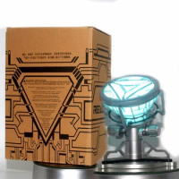 Mk6 Tony Stark 1:1 Iron Heart Arc Reactor Led Light Chest Lamp Remote Control Luminescent Collection Model Spiderman Decoration