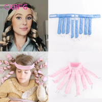 Heatless Hair Curler Silk Ribbon Headband, Soft Foam No Heat Hair Rollers Lazy Hair Styling Tools fo