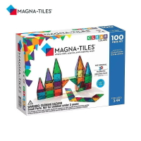 Magna-Tiles 彩色透光磁力積木100片【悅兒園婦幼生活館】