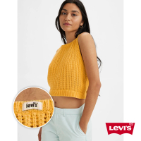 【LEVIS 官方旗艦】女款 無袖短版針織背心 / 修身版型 琥珀黃 熱賣單品 A4247-0001