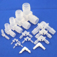 5~200pcs 4~20mm Food Grade PP Equal Elbow Connectors Fish Tank Pipe Joints Garden Water Connector Air Pump Tube Hose Connectors