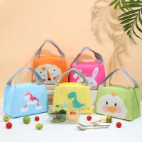 Children Lunch Bag Mother Kids Bags for Girl Handheld Lunch Insulation Bag Cartoon Cute Bento Bag Lunch Boxes for Children Сумка