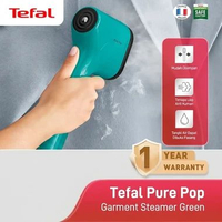 TEFAL Handheld Steamer / Setrika Uap Pure Pop Garment Steamer Green