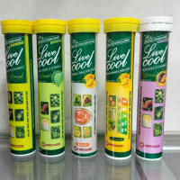 [Chính hãng] Viên sủi thanh nhiệt giải độc Livecool / Live Cool Nam Dược các vị (tuýp 16 viên)