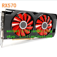 used computer XFX graphics card rx570 8gb computer desktop games video card 8G