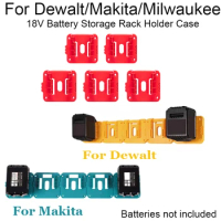 for Makita for Milwaukee for Dewalt 18V Li-ion Battery Battery Holder Battery Mount Battery Dock Holder Battery Base Bracket