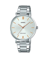 CASIO นาฬิกาข้อมือ Unisex รุ่น LTP-VT01D-7BUDF สีเงิน