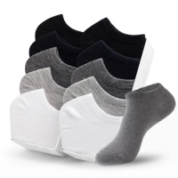 10 Pairs/Lot 100% Cotton Men Plus Size Boat Socks Summer Thin White Deodorant Sport Short Socks For Students Gift Size 43-48
