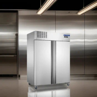 Furnotel Commercial Refrigeration Equipment Double Doors Upright Freezer Vertical Commercial Refrigerator