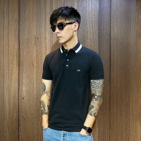 美國百分百【全新真品】Armani Exchange POLO衫 素面 網眼 AX 短袖 上衣 logo 黑色 CC00