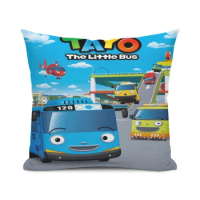 the Little Bus Tayo Cushion Office Classroom Chair Cushion Couch Pillow Bedroom Floor Winter Thick