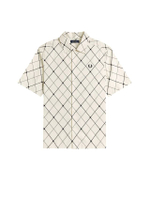 เสื้อเชิ้ตผู้ชาย ARGYLE SHIRT สีเบจ