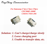 10pcs-100pcs For Samsung C7pro C5pro C9pro C9/C9000 A9080 C5010 C7010 A9S Type-C Charging Dock Port Connector Socket Repair Part