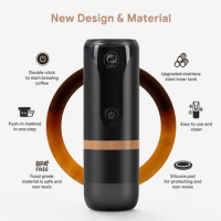 Portable Nespresso coffe maker Outdoor Travel Built-In Battery Extraction Powder Capsule Espresso Rechargeable Coffee Machine