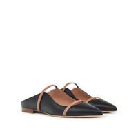 MALONE SOULIERS Maureen flat Black Nude 37