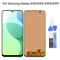 6.4'' Display for Samsung Galaxy A30/A30S A305/A307 LCD Touch Screen Digitizer Assembly For Samsung A30 lcd