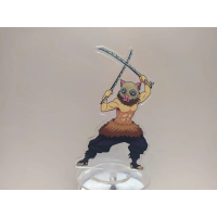 Figure Akrilik Stand Standee Anime Kimetsu No Yaiba Inosuke Hashibira