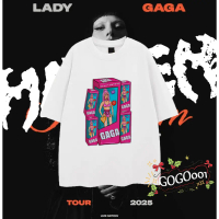 ใหม่ เสื้อยืด Lady Gaga 2025 Singapore Concert T-shirt  ผ้าCotton 100% เสื้อยืด เบียร์ ช้าง ใส่ได้ ท