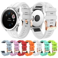 Quickfit 20mm For Garmin Fenix 6s Pro 5s Plus 7s Watchband For Fenix 7s Strap Bracelet Woman Silicone Wirstband Instinct 2S