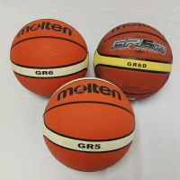 สินค้าดี  สินค้า Molten แท้ 100% ลูกบาสเกตบอล Molten GR5 GR5D GR6 GR6D GR7 GR7D บาสยาง Size 5-6 แถมเ