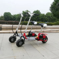 Petrol Powered Scooter Mini Walking Scooter Adult Small Wheel Scooter Two Stroke Gas