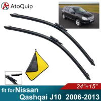 Car Windshield Wiper Blades Fit For Nissan Qashqai J10 Wiper Blades Soft Rubber Auto Front Windscreen